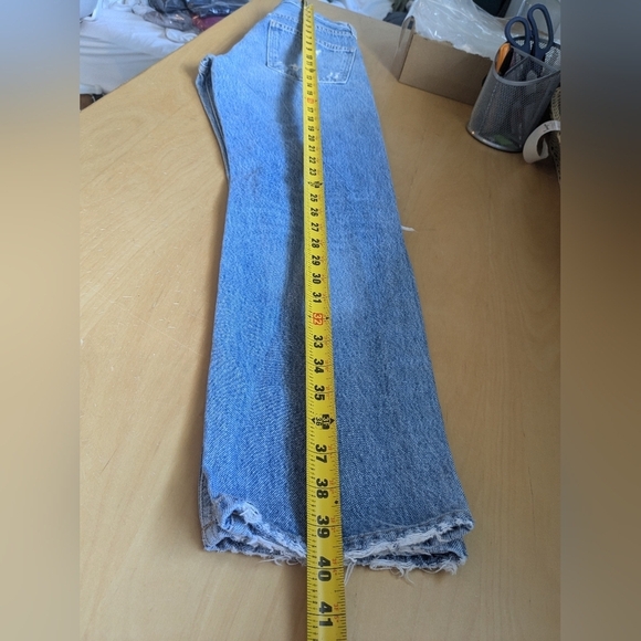 AGOLDE - 90's Mid Rise Loose Fit in Fall Out Jeans Size 23 100% Cotton - Picture 13 of 16